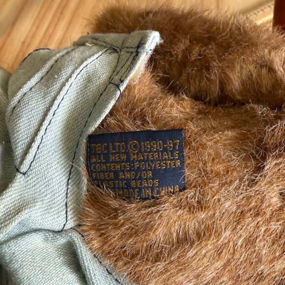 Vintage Boyds Bear Plush 8" Edmund T. Bear 1997 w Heart Sweater Pastel Bibs Tags - Picture 9 of 10